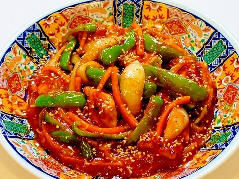 ご飯がすすむ！鶏肉と野菜の中華風ケチャップ炒め